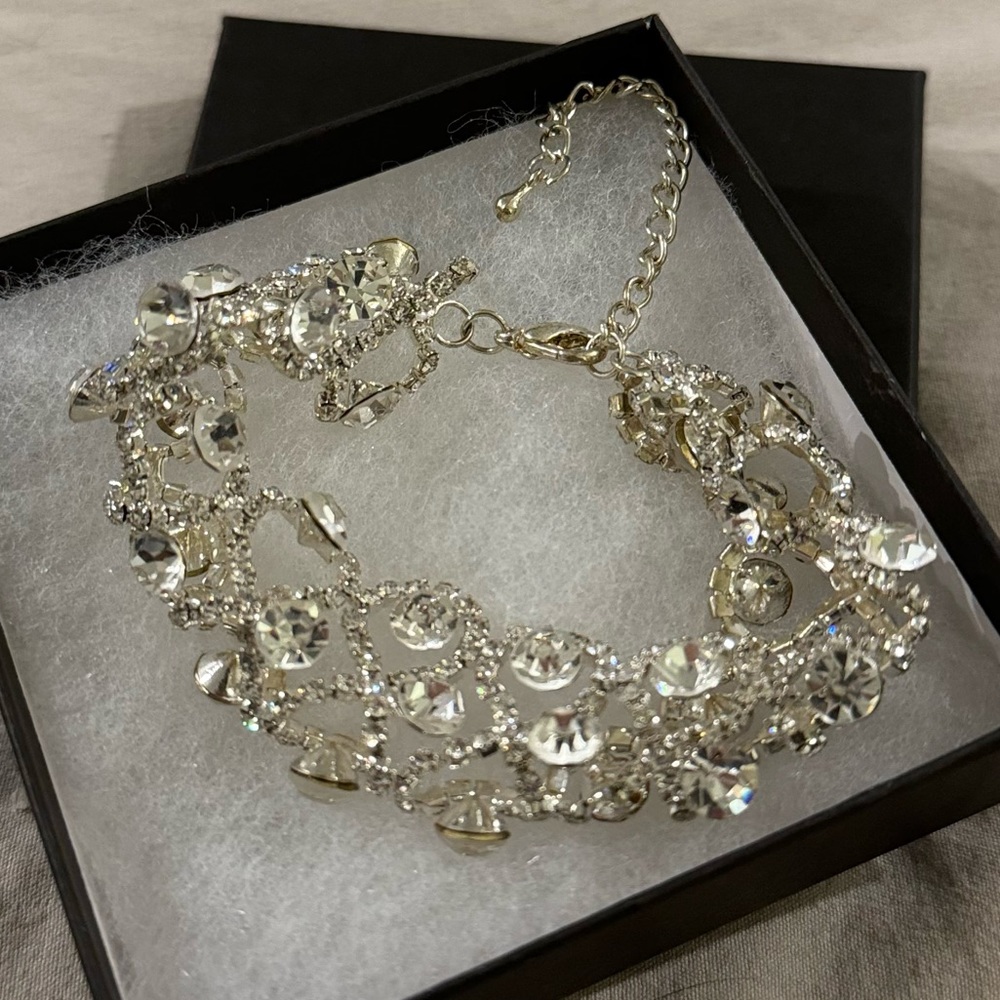 Clear Crystal Formal Bracelet